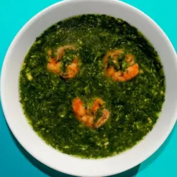 Mulukhiyah with Shrimp